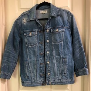 Madewell Oversized Distressed Jean Jacket
